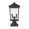Z-Lite Beacon 2 Light Outdoor Pier Mounted Fixture, Oil Rubbed Bronze & Clear Beveled 568PHBS-SQPM-ORB - alternate 1